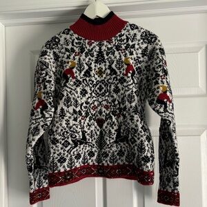 Women’s Vintage Talbots Petites Wool Blend Skiier Sweater Size PP